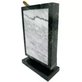 Aeroflot bronze table clock